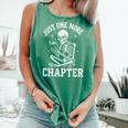 Just One More Chapter Skeleton Reader Reading Book Lover Comfort Colors Tank Top Violet Just One More Chapter Skeleton Reader Reading Book Lover Comfort Colors Tank Top Violet