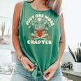 Just One More Chapter Skeleton Reading Book Lover Comfort Colors Tank Top Violet Just One More Chapter Skeleton Reading Book Lover Comfort Colors Tank Top Violet