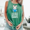 I Just Want To Read Books And Pet My Rabbit Comfort Colors Tank Top Violet I Just Want To Read Books And Pet My Rabbit Comfort Colors Tank Top Violet