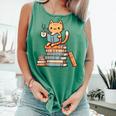 Kawaii Cat Coffee Books Teacher Men Women Girls Kids Comfort Colors Tank Top Violet Kawaii Cat Coffee Books Teacher Men Women Girls Kids Comfort Colors Tank Top Violet