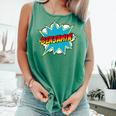 Kids Boys Benjamin Name Personalized Superhero Comic Book Comfort Colors Tank Top Violet