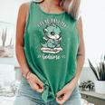 Kids I Read Past My Bedtime Cute Book Dragon Pajama Comfort Colors Tank Top Violet