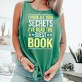 I Know All Your Secrets i Have Read Guest Book Hotel Manager Comfort Colors Tank Top Violet