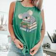 Koala Reading Book Pajama Sleep Comfort Colors Tank Top Violet
