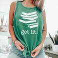 Let's Get Lit Books Comfort Colors Tank Top Violet Let's Get Lit Books Comfort Colors Tank Top Violet