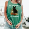 Life Is Better With Cats And Books Cute Cat Lover For Men Women Kids Comfort Colors Tank Top Violet Life Is Better With Cats And Books Cute Cat Lover For Men Women Kids Comfort Colors Tank Top Violet