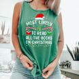 Most Likely To Read A Book On Christmas Family Matching Xmas Comfort Colors Tank Top Violet