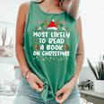 Most Likely To Read A Book On Christmas Matching Family Comfort Colors Tank Top Violet Most Likely To Read A Book On Christmas Matching Family Comfort Colors Tank Top Violet
