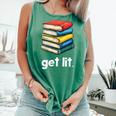 Get Lit With Books Comfort Colors Tank Top Violet Get Lit With Books Comfort Colors Tank Top Violet