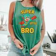 Little Cute Superhero Brother Comic Book Baby Bro Comfort Colors Tank Top Violet Little Cute Superhero Brother Comic Book Baby Bro Comfort Colors Tank Top Violet