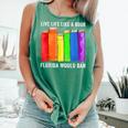 Live Life Like A Book Florida Would Ban LGBT Month Comfort Colors Tank Top Violet