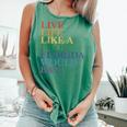 Live Life Like a Book Florida Would Ban LGBTQ Rainbow Flag Comfort Colors Tank Top Violet