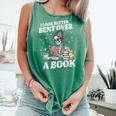 I Look Better Bent Over A Book Book Lover Comfort Colors Tank Top Violet