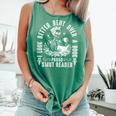 I Look Better Bent Over a Book Proud Smut Reader Skeleton Comfort Colors Tank Top Violet