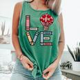 Love Books Reading Comfort Colors Tank Top Violet