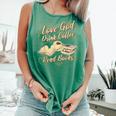 Love God Drink Coffee Read Books Christian Tee Comfort Colors Tank Top Violet