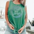 I Love My Library Medallion For Book Lover Reader Librarian Comfort Colors Tank Top Violet
