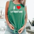 I Love Literature Heart Books Writing Reading Read Write Comfort Colors Tank Top Violet I Love Literature Heart Books Writing Reading Read Write Comfort Colors Tank Top Violet