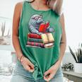 Manatee Reading Books Matching Bookworm Readers Librarian Comfort Colors Tank Top Violet