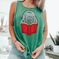 Manatee Reading Books Sea Animal Manatee Comfort Colors Tank Top Violet Manatee Reading Books Sea Animal Manatee Comfort Colors Tank Top Violet