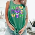 Mardi Gras Teacher Coquette Bow Pencil Apple Book Women Girl Comfort Colors Tank Top Violet Mardi Gras Teacher Coquette Bow Pencil Apple Book Women Girl Comfort Colors Tank Top Violet