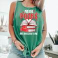 Maybe Books Are Addicted To Me Reading Present Comfort Colors Tank Top Violet