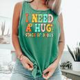 I Need A Huge Stack Of Books Reading Bookworm Joke Comfort Colors Tank Top Violet