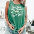 New Year New Chapter Same Dream Bigger Goals 2026 Book Lover Comfort Colors Tank Top Violet