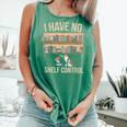 I Have No Shelf Control Book Lover Bookworms Comfort Colors Tank Top Violet