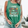 i Have No Shelf Control Book Lovers Book Reading Library Comfort Colors Tank Top Violet