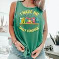 I Have No Shelf Control Librarian Books Reader Library Book Comfort Colors Tank Top Violet