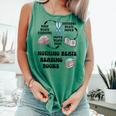 Nothing Beats Reading Rock Paper Scissors Reader Book Lover Comfort Colors Tank Top Violet
