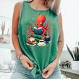 Octopus Reading Books Tea Coffee Comfort Colors Tank Top Violet Octopus Reading Books Tea Coffee Comfort Colors Tank Top Violet
