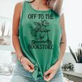 Off To The Bookstore Reading Bookworm Comfort Colors Tank Top Violet