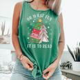 Oh What Fun It Is To Read Book Christmas Tree Premium Tri-Blend Comfort Colors Tank Top Violet