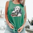 Old English Sheepdog Books Reading Dog Breed Graphic Comfort Colors Tank Top Violet