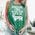 Outside Of A Dog A Book Is Man's Best Friend Apparel Comfort Colors Tank Top Violet Outside Of A Dog A Book Is Man's Best Friend Apparel Comfort Colors Tank Top Violet