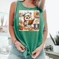 Owl Learning To Cook With Cookbook Chef Apron Stove Cooking Comfort Colors Tank Top Violet