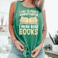 I Like To Party And By Party I Mean Read Books Comfort Colors Tank Top Violet