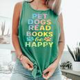 Pet Dogs Read Books Be Happy Dog Lover Comfort Colors Tank Top Violet Pet Dogs Read Books Be Happy Dog Lover Comfort Colors Tank Top Violet