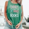 Pet Lover Easily Distracted By Dogs And Books Joke Men Comfort Colors Tank Top Violet Pet Lover Easily Distracted By Dogs And Books Joke Men Comfort Colors Tank Top Violet
