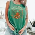 Plants Books And Coffee Nature Leaves Reading Book Lover Premium Tri-Blend Comfort Colors Tank Top Violet