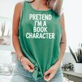 Pretend I'm A Book Character Costumes For Kids Halloween Comfort Colors Tank Top Violet