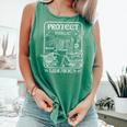 Protect Public Libraries Support Local Librarian Book Lover Comfort Colors Tank Top Violet