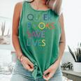 Queer Books Save Lives Read Banned Books LGBTQIA Books Comfort Colors Tank Top Violet Queer Books Save Lives Read Banned Books LGBTQIA Books Comfort Colors Tank Top Violet