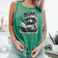 Raccoon With Book Cute Raccoons Reading Books Comfort Colors Tank Top Violet