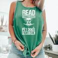 Read Banned Books PET DOGS FIGHT EVIL Read Banned Books Dog Comfort Colors Tank Top Violet