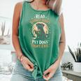 Read Banned Books PET DOGS FIGHT EVIL Read Books Reading Comfort Colors Tank Top Violet