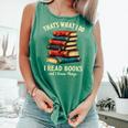 I Read Books Bookworm Halloween Comfort Colors Tank Top Violet