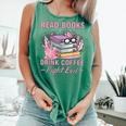 Read Books Drink Coffee Fight Evil Book Coffee Comfort Colors Tank Top Violet